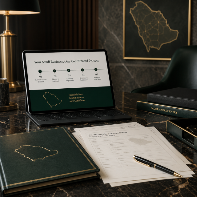 Establish Your Saudi Business Through One Coordinated Process